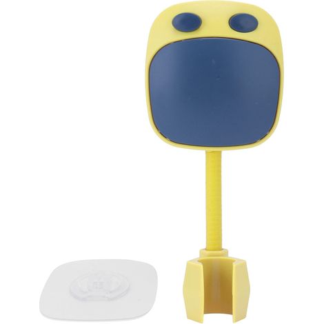 Support de pommeau de douche réglable à 360 degrés, accessoire de douche sans perçage pour salle de bain d'enfants (bleu et jaune) (1/5)