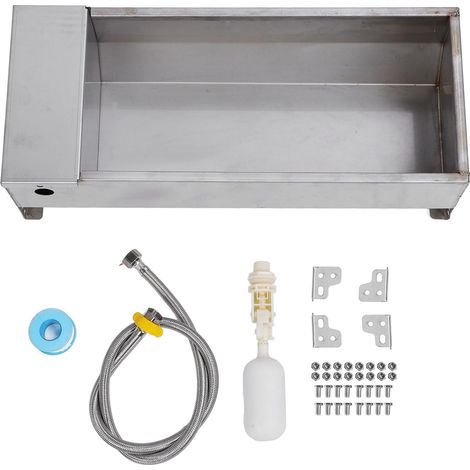 Abreuvoir Automatique pour bétail en Acier Inoxydable de Grande capacité, Bol d'eau Potable pour Animaux à Remplissage Automatique pour Poulet, Canard, oie, Vache, Mouton (1/5)