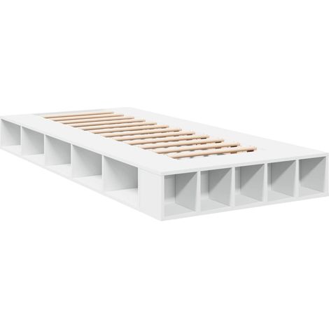 Estructura de cama madera de ingeniería blanca 90x190 cm vidaXL (1/6)