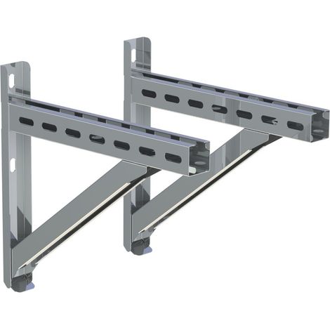 Support mural avec barre inox 350 mm
