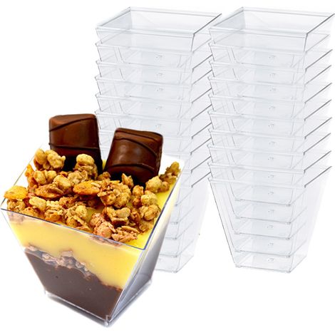Coppette monoporzione da 120 ml per finger food e dessert, confezione da 20 pezzi. (1/3)
