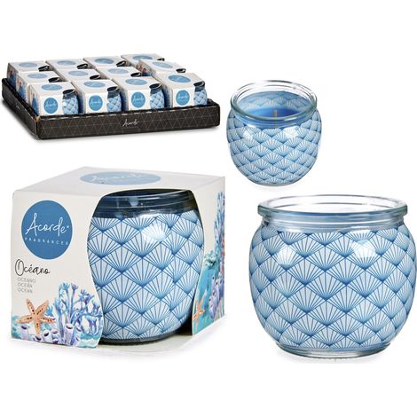 Set mit 12 Duftkerzen im Glas – Maritimes Design (1/4)