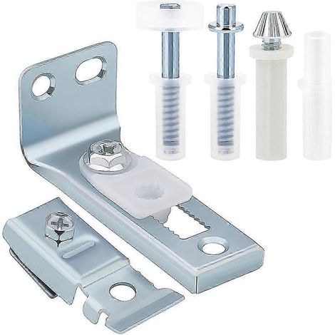 Kit de réparation pour porte pliante avec supports supérieurs/inférieurs, pivots et roulette de guidage - 1 kit (1/4)
