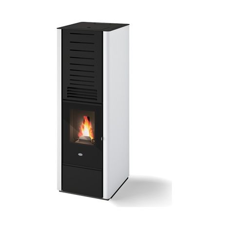 Stufa a pellet Eva Calor Karen 9,5 kW Bianco