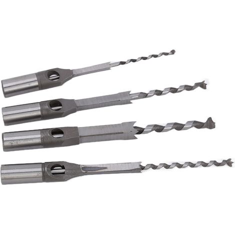 Jeu de mortaiseuse carrée en acier à roulement, trépan robuste, efficace et compact, durable pour perçage précis