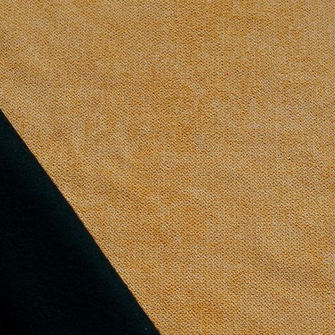 Tissu thermique phonique et semi occultant KONFOR Jaune Ocre 145 cm