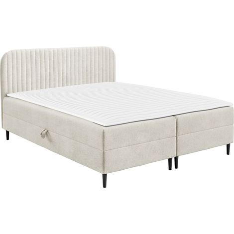 Lit boxspring Rivus, Coral 15, Continental, Double, 180x200, Tissu, Disponible, 182x205x91cm (1/5)