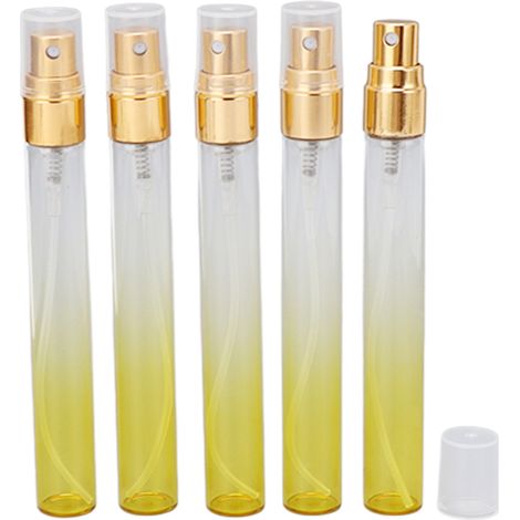 5pcs Atomiseur de parfum, Bouteille en verre, Portable, Voyage, Rechargeable (1/5)