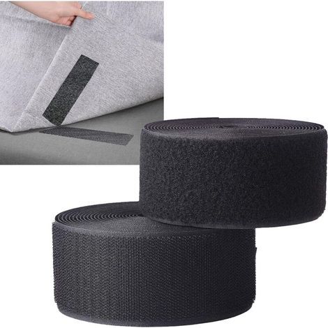 Bande Scratch À Coudre - 50 mm x 6 M - Pour Tissus Et Vêtements - Non Adhésive - Nylon - 1 Rouleau (1/4)