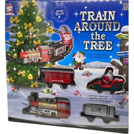 Trenino Elettrico Con Suono Treno Agganciabile su Albero Di Natale Decorazioni (1/5)