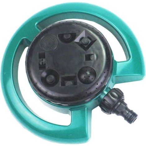 Arrosoir de jardin, arroseur de pelouse, arroseur automatique huit modes d'arrosage rotatifs pour intérieur et extérieur Vert (1/5)