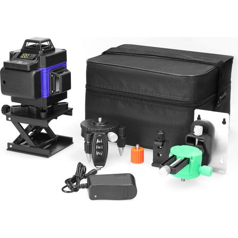 Niveau laser 4D 16 lignes, IP54, Distance de travail 25m, avec 2 batteries (1/5)
