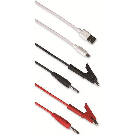 JOY-IT Ladekabel, JT-RD60-chg-cable, Batterieladekabel mit Klemmen 25A 1M Länge