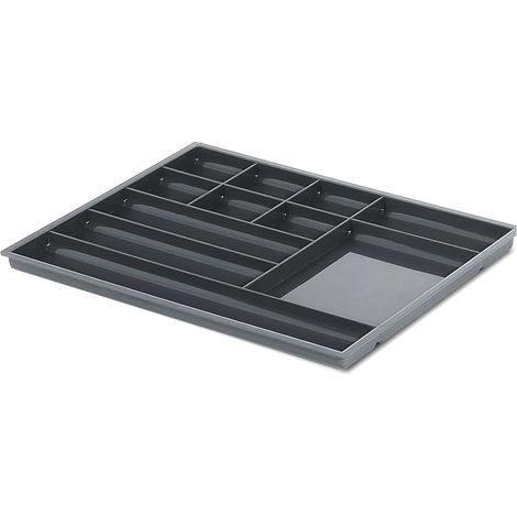 Plateau tiroir Rail de tiroir pour Systèmes d’unités de mur détachable Extension totale Capacité de charge 20 kg noir graphite RAL 9011 Marque de qualité pour leur Surface habitable (1/5)