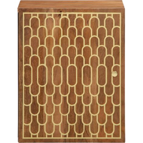 Maison Exclusive - Mobile da Bagno a Parete 38x33x48 cm in Legno Massello di Mango (1/5)