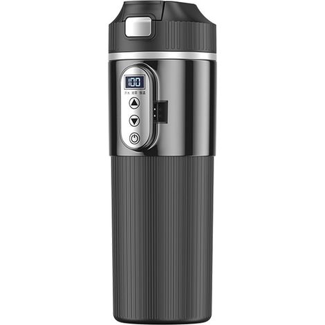 Thermos Électrique Pour Voiture - Tasse Chauffante 500 ml En Acier Inoxydable 304 - Réglage De Température 25 À 100 °C - Affichage LED - Alimentation 12 V / 24 V (1/5)