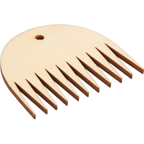 Peigne à tisser en bois à 11 dents, outil pour métier à tisser à tapisserie, accessoires de tressage DIY (1/5)