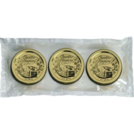 3 COPERCHI 56MM PER BARATTOLI QUATTRO STAGIONI BORMIOLI CAPSULE DIAMETRO (1/3)
