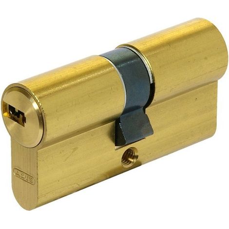 Cilindro Seguridad Latonado Mate 40x40 ABUS