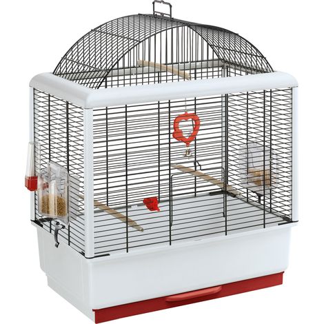 Ferplast PALLADIO 3 Gabbia per canarini e altri piccoli uccelli. Variante PALLADIO 3 - Misure: 50 x 30 x h 64 cm - Bianco