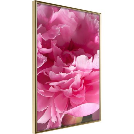Affiche Murale Encadrée "Magenta Madness" 30 x 42 cm Or