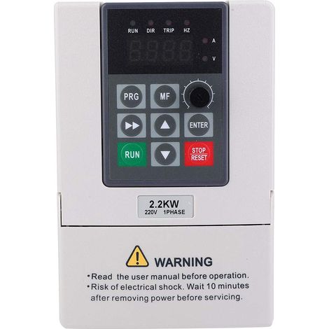 Ej.Life Variateur de fréquence VFD , Convertisseur de fréquence 2.2KW 220V , Convertisseur de moteur VFD monophasé à triphasé à fréquence variable A (1/5)