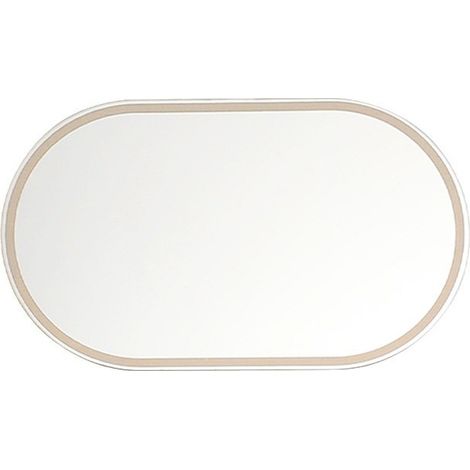 BEBUSINGOTO Espejo para visera de coche, espejo de maquillaje para vehículo, espejo de tocador autoadhesivo para camioneta y SUV (ovalado) (1/5)