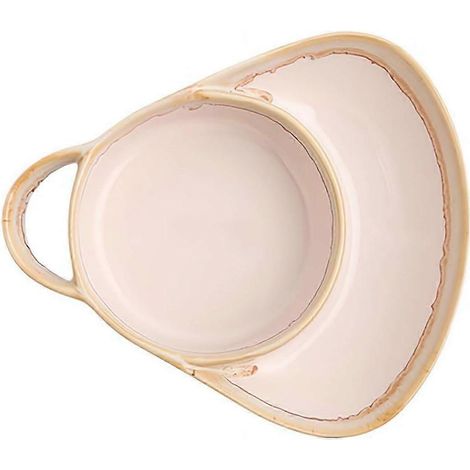 Bol à soupe avec porte-pain – Bol à soupe et à accompagnement en céramique anti-détrempage avec compartiment pour crackers/sandwichs, idéal pour les salades et les petits déjeuners à la maison.