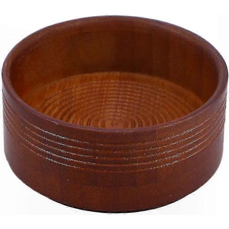 Bol en bois pour homme - Récipient à crème et savon pour rasage traditionnel, coffret de soin barbe (1/3)