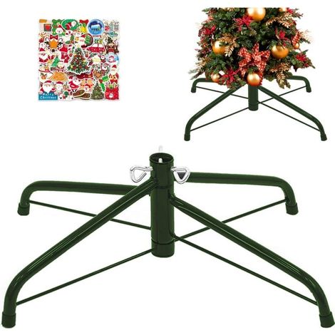 Support de base pliable pour sapin de Noël artificiel de 4 à 1,2 m, support de rechange pour sapin de Noël de moins de 2,2 cm les décorations de la maison de Noël, pour apporter une atmosphère (35 cm, (1/5)