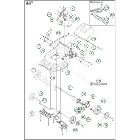 Plateau de coupe / Ensemble de coupe LC 253S - 38