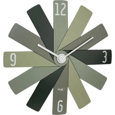 TFA Dostmann 60.3020.04 Reloj de pared verde silencioso (1/3)