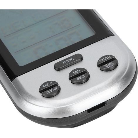 Thermomètre alimentaire électronique numérique sans fil avec sonde pour grillades, barbecue et cuisine à la maison (1/5)