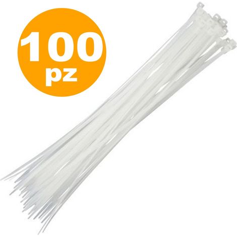 Trade Shop - Set 100 4.8x250mm Car Stretching Bands Blanco Transparente -