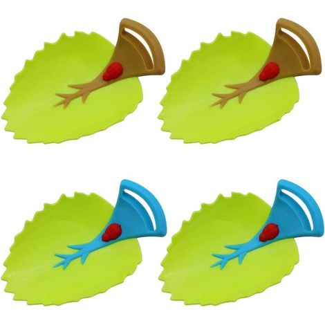 4 Pièces Robinet d'eau Extender Prolongateur Feuilles en Forme de Robinet d'eau Extender Rallonge pour Évier Poignée Extender Robinet D'extension pour Tout-Petits Enfants se Laver Les Mains (1/5)