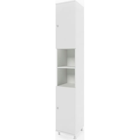 Meuble de rangement de salle de bain Fynn, Blanc, 30 x 190 cm, Vicco