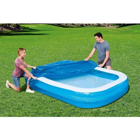 Bâche de Piscine Rectangulaire 262x175 cm Imperméable Tous Temps (1/4)