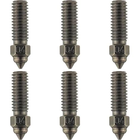3D Imprimante Extruder Hotend Buse Kit,Buses d'impression haute vitesse de 0,4 mm et d'extrudeuse à haut débit,haute température et résistance à l'usure pour Creality K1/K1 Max (6PCS) (1/5)