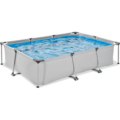 EXIT Soft Grey Pool 300x200x65cm mit Filterpumpe - grau (1/5)