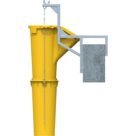 Kit goulotte à gravats de chantier complet avec 10 goulottes : longueur utile 8,00 mètres