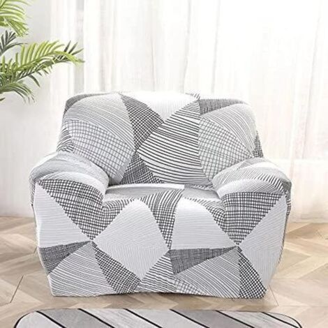 Housse de canapé extensible, housse de canapé une place, housse de canapé universelle en tissu tout compris (1/5)