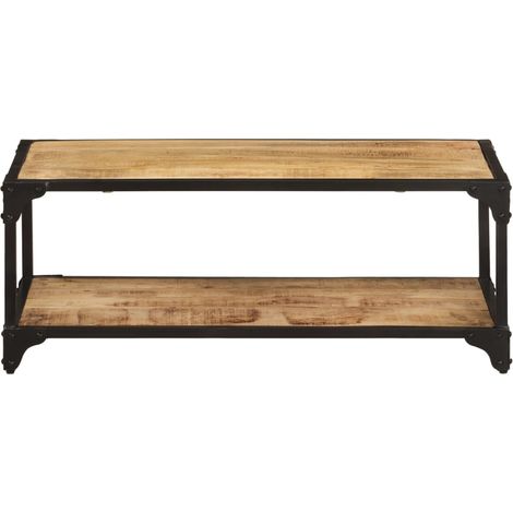 Maison Exclusive - Couchtisch 90x45x35 cm Raues Massives Mangohol