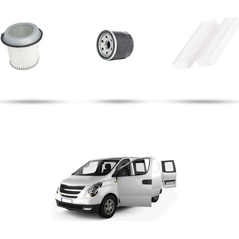 Kit tagliando 3 filtri compatibile con Hyundai H1 Starex 2.4 82kw dal 1997 (1/5)