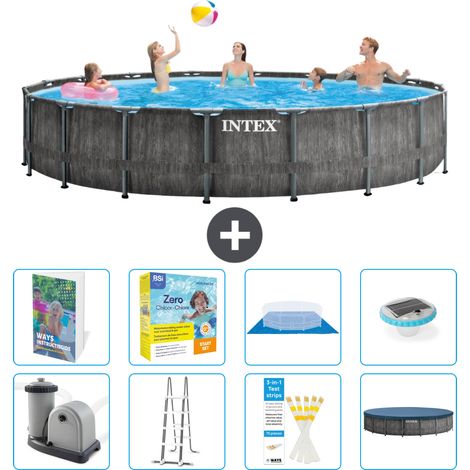 Intex Piscine Prism Frame Ronde - 549x122 cm - 9-pièces  S526