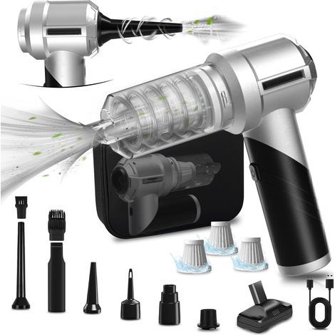 Aspirateur à main sans fil 21KPA – Moteur Brushless – 4 modes fonctionnels – Pliable – 6000 mAh pour nettoyage voiture et bureau (1/5)