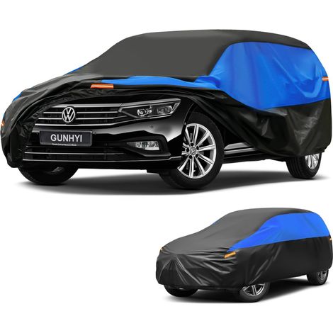 Housse de Voiture imperméable et Respirante, bâche pour Volkswagen VW Passat Break Estate, Housse de Voiture Noire et Bleue, bâche de Garage complète pour protéger de la Pluie.,Convient pour VW Passat (1/5)