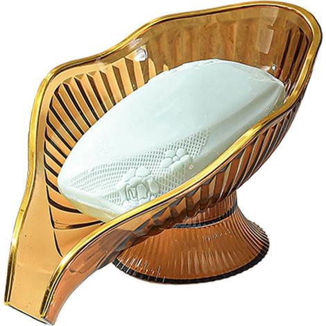 Porte-savon auto-drainant pour douche et séchage du savon (1/5)