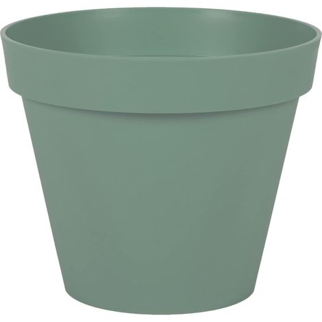 Pot de Fleur Rond Toscane Ø 25 cm - Volume 6 L - Ø 25 x H.21 cm - Taupe (1/3)