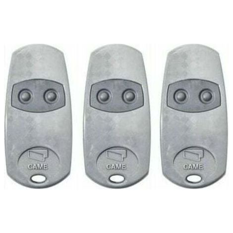Lot de 3 télécommandes CAME TOP432EE, code fixe 433,92 MHz, remplacement de télécommande pour porte de garage/portail.