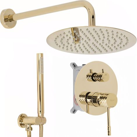 CONCEALED SHOWER SET REA LUNGO GOLD